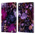 Anis Illustration Graphics Floral Chaos Purple Leather Book Wallet Case Cover For Apple iPad Pro 10.5 (2017)