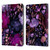 Anis Illustration Graphics Floral Chaos Purple Leather Book Wallet Case Cover For Apple iPad 9.7 2017 / iPad 9.7 2018
