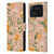 Anis Illustration Graphics Elderflower Orange Pastel Leather Book Wallet Case Cover For Xiaomi Mi 11 Ultra
