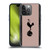 Tottenham Hotspur F.C. 2023/24 Badge Black And Taupe Soft Gel Case for Apple iPhone 14 Pro