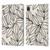 Gabriela Thomeu Floral Black And White Leaves Leather Book Wallet Case Cover For Apple iPad Pro 11 2020 / 2021 / 2022