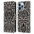 Gabriela Thomeu Floral Black And White Folk Leaves Leather Book Wallet Case Cover For Apple iPhone 13 Pro