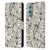 Gabriela Thomeu Floral Black And White Leaves Leather Book Wallet Case Cover For OnePlus 9