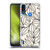 Gabriela Thomeu Floral Black And White Leaves Soft Gel Case for Motorola Moto E7 Power / Moto E7i Power