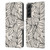 Gabriela Thomeu Floral Black And White Leaves Leather Book Wallet Case Cover For Samsung Galaxy S22+ 5G