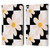 Gabriela Thomeu Retro Black & White Checkered Daisies Leather Book Wallet Case Cover For Apple iPad 10.9 (2022)