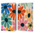 Gabriela Thomeu Retro Fun Floral Rainbow Color Leather Book Wallet Case Cover For Apple iPad 10.9 (2022)