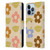 Gabriela Thomeu Retro Flower Vibe Vintage Pattern Leather Book Wallet Case Cover For Apple iPhone 13 Pro