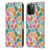 Gabriela Thomeu Retro Colorful Flowers Leather Book Wallet Case Cover For Apple iPhone 15 Pro Max
