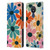 Gabriela Thomeu Retro Fun Floral Rainbow Color Leather Book Wallet Case Cover For Nokia C21