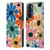 Gabriela Thomeu Retro Fun Floral Rainbow Color Leather Book Wallet Case Cover For Motorola Edge 30