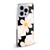 Gabriela Thomeu Retro Black & White Checkered Daisies Soft Gel Case for Apple iPhone 13