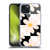 Gabriela Thomeu Retro Black & White Checkered Daisies Soft Gel Case for Apple iPhone 15 Plus