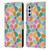 Gabriela Thomeu Retro Colorful Flowers Leather Book Wallet Case Cover For Samsung Galaxy S21 5G