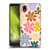 Gabriela Thomeu Retro Rainbow Color Floral Soft Gel Case for Samsung Galaxy A01 Core (2020)