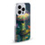 JK Stewart Art Frog With Umbrella Soft Gel Case for Apple iPhone 14 Pro