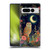 JK Stewart Key Art Owl Crescent Moon Night Garden Soft Gel Case for Google Pixel 7 Pro