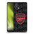 Arsenal FC Crest and Gunners Logo Black Soft Gel Case for Motorola Moto G73 5G