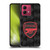 Arsenal FC Crest and Gunners Logo Black Soft Gel Case for Motorola Moto G84 5G