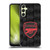 Arsenal FC Crest and Gunners Logo Black Soft Gel Case for Samsung Galaxy A24 4G / M34 5G