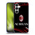 AC Milan Crest Patterns Curved Soft Gel Case for Samsung Galaxy S24 5G