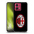 AC Milan Crest Full Colour Black Soft Gel Case for Motorola Moto G84 5G