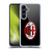 AC Milan Crest Full Colour Black Soft Gel Case for Samsung Galaxy S24+ 5G