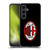 AC Milan Crest Full Colour Black Soft Gel Case for Samsung Galaxy S24+ 5G
