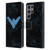 Batman DC Comics Nightwing Logo Grunge Leather Book Wallet Case Cover For Samsung Galaxy S24 Ultra 5G