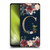 Nature Magick Floral Monogram Gold Navy Letter G Soft Gel Case for Motorola Moto G73 5G