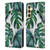 Nature Magick Tropical Palm Leaves On Marble Green Tropics Leather Book Wallet Case Cover For Samsung Galaxy S23 FE 5G