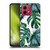 Nature Magick Tropical Palm Leaves On Marble Green Tropics Soft Gel Case for Motorola Moto G84 5G