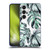 Nature Magick Tropical Palm Leaves On Marble Turquoise Green Island Soft Gel Case for Samsung Galaxy S24 5G