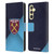 West Ham United FC Crest Blue Gradient Leather Book Wallet Case Cover For Samsung Galaxy S23 FE 5G