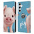 Animal Club International Faces Pig Leather Book Wallet Case Cover For Samsung Galaxy S24+ 5G