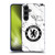 Chelsea Football Club Crest White Marble Soft Gel Case for Samsung Galaxy S24+ 5G
