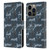 Universal Monsters The Invisible Man Pattern Blue Leather Book Wallet Case Cover For Apple iPhone 14 Pro