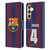 FC Barcelona 2023/24 Players Home Kit Ronald Araújo Leather Book Wallet Case Cover For Samsung Galaxy S24 5G
