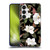 Anis Illustration Magnolias Pattern Black Soft Gel Case for Samsung Galaxy S24 5G