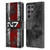 EA Bioware Mass Effect Graphics N7 Logo Distressed Leather Book Wallet Case Cover For Samsung Galaxy S24 Ultra 5G
