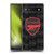 Arsenal FC Crest and Gunners Logo Black Soft Gel Case for Google Pixel 6a