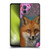 Ash Evans Animals Fox Peonies Soft Gel Case for Motorola Moto G73 5G