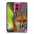 Ash Evans Animals Fox Peonies Soft Gel Case for Motorola Moto G84 5G
