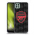 Arsenal FC Crest and Gunners Logo Black Soft Gel Case for Samsung Galaxy A22 5G / F42 5G (2021)