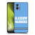 Glasgow Warriors Logo Text Type Blue Soft Gel Case for Motorola Moto G73 5G