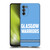 Glasgow Warriors Logo Text Type Blue Soft Gel Case for Motorola Moto G82 5G