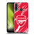 Arsenal FC Crest Patterns Red Marble Soft Gel Case for Huawei Y6p