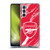 Arsenal FC Crest Patterns Red Marble Soft Gel Case for Motorola Edge S30 / Moto G200 5G