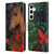 Laurie Prindle Western Stallion A Morgan Christmas Leather Book Wallet Case Cover For Samsung Galaxy S24+ 5G