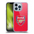 Arsenal FC Crest 2 Full Colour Red Soft Gel Case for Apple iPhone 13 Pro & MagSafe